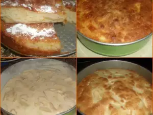 Fluffy Apple Cake with a Topping