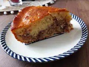 Apple Cake with Walnuts and Peanuts