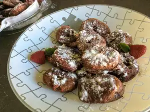 Strawberry Donuts with Dark Chocolate