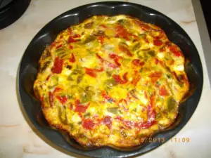 Quiche with Roasted Peppers and Feta Cheese