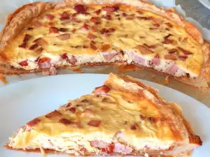 Quiche Lorraine with Bacon and Cheese