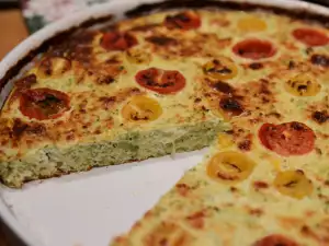 Ricotta, Broccoli and Zucchini Quiche