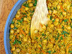 Quinoa with Chickpeas in the Oven