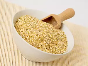 Quinoa  with a scoop