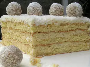 Coconut Cake with Almonds