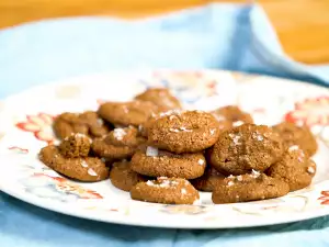 Rye Biscuits with Chocolate and Sea Salt