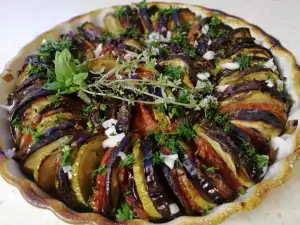 Ratatouille with Spring Garlic, Thyme and Oregano