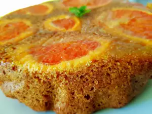 Cake with Honey, Polenta and Red Orange