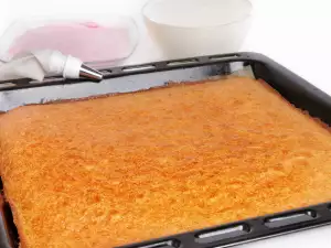 baked cake layer