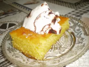 Revani with Semolina and Orange Flavor