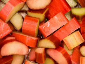 chopped rhubarb