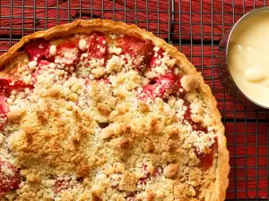 Rhubarb and Strawberry Shortcake