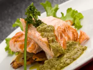 Fish with Pesto Sauce