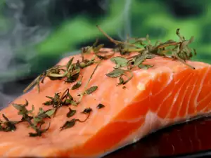 Salmon  with hherbs