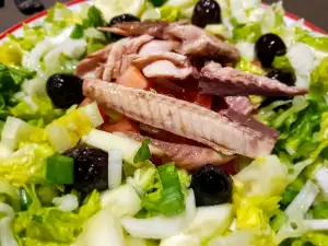 Fish Salad with Marinated Mackerel