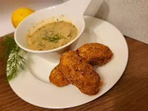 Fish Croquettes with Lemon Sauce