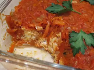 Cod Fillets with Vegetable Topping