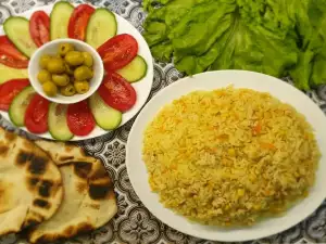 Rice with Minced Chicken and Corn