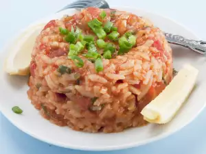 Rice and tomatoes