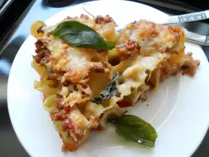 Rigatoni with Minced Meat and Italian Spices