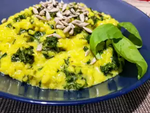 Risotto with Kale and Mascarpone