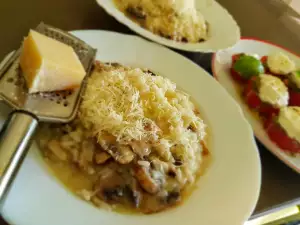 Risotto with Zucchini and Mushrooms