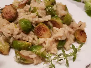 Risotto with Brussels Sprouts and Parmesan