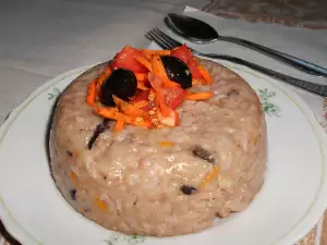 Risotto with Red Wine and Olives