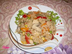 Chicken Risotto with Mushrooms