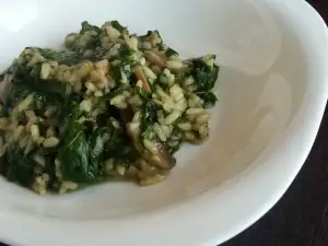 Spinach and Mushroom Risotto