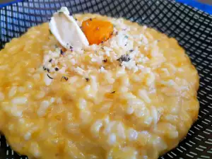 Risotto with Pumpkin and Processed Cheese