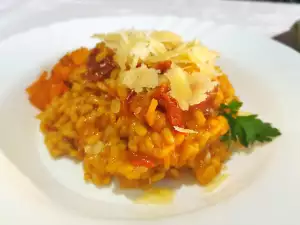 Risotto with Pumpkin and Dried Tomatoes