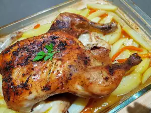 Roasted Chicken with Potatoes and Carrots