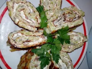 Elegant Zucchini Roll with Cream Cheese