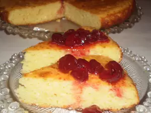 Russian Cake with Cottage Cheese and Semolina