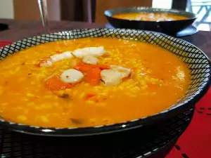 Caldoso Rice with Saint-Jacques Coquilles