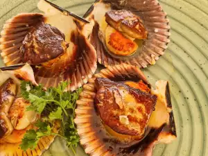 Coquilles Saint-Jacques in a Shell with Foie Gras