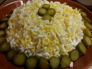 Winter Potato Salad with Eggs and Cheese