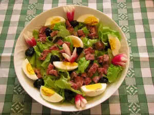 Greek Salad with Fish