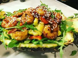 Pineapple Salad with Shrimp