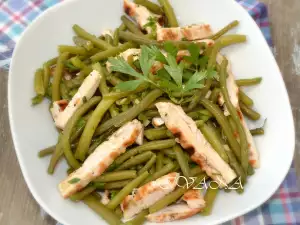 Green Bean and Roasted Turkey Salad