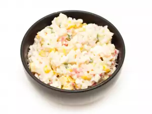 Salad with Mayonnaise and Corn