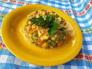 Corn, Carrots and Peas Salad