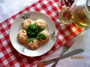 Roasted Peppers Spread with Cottage and Feta Cheese