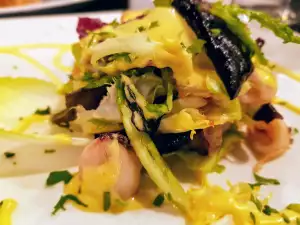 Warm Salad with Calamari and Chicory