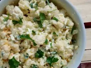 Blanched Cauliflower Salad