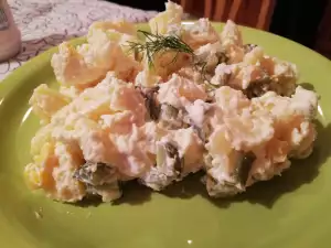 Potato Salad with Cucumbers and Corn