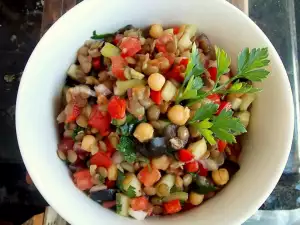 Lentil and Chickpea Salad