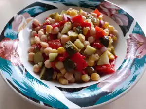 Mexican-Style Economical Chickpea Salad