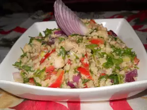 Tabbouleh Parsley Salad with Two Types of Onions